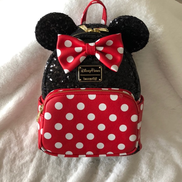 Loungefly Bags New Release Sequin Minnie Mouse Loungefly Backpack